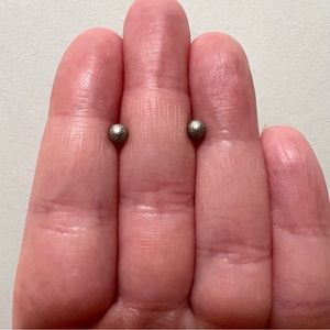 Stainless Steel Ball Earrings (both ends detachable)